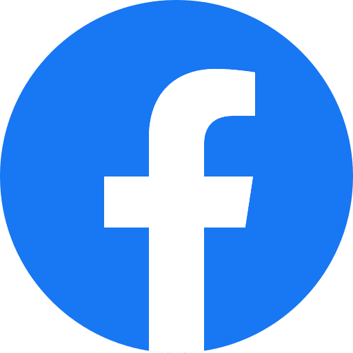 facebook Facebook logo featuring a white lowercase "f" centered on a blue circular background.